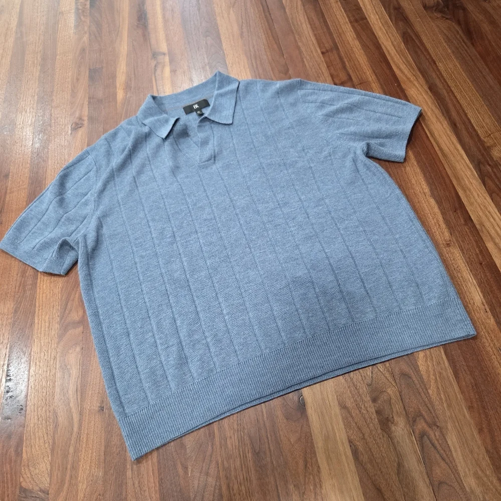 Banana Republic Jenson Merino Wool Pullover Polo Sweater Size XL